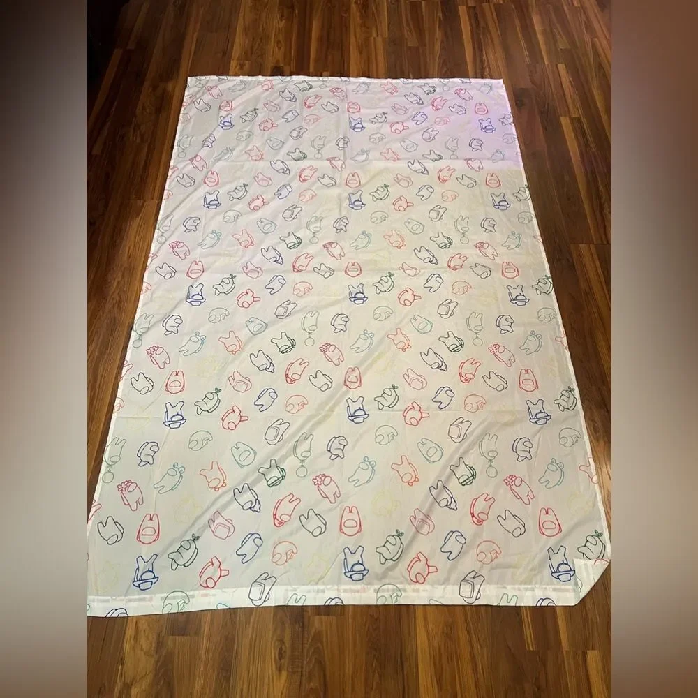 Among us flat sheet twin